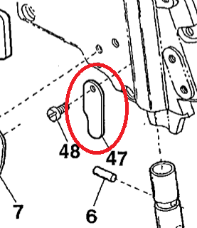 PRESSER BAR GUIDE PLATE