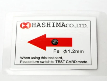 HASHIMA NEEDLE DETECTOR TEST CARD 1.2mm