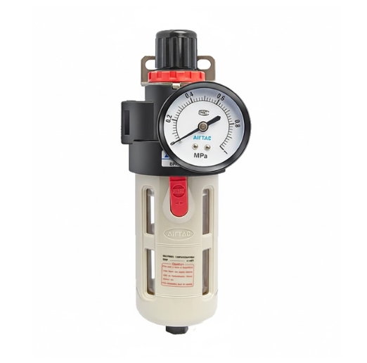 PNEUMATIC FILTER REGULATOR WITH PRESSER GAUGE