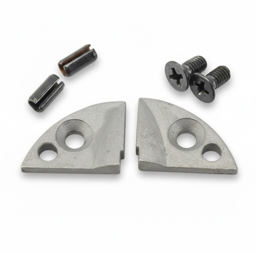 THROAT PLATE WITH SCREW AND PIN